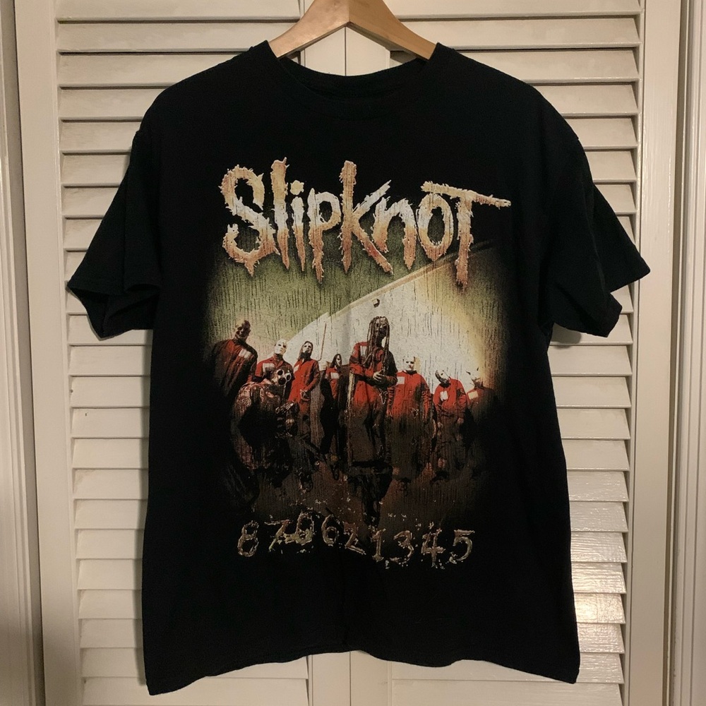Slipknot heavy metal band tour shirt
